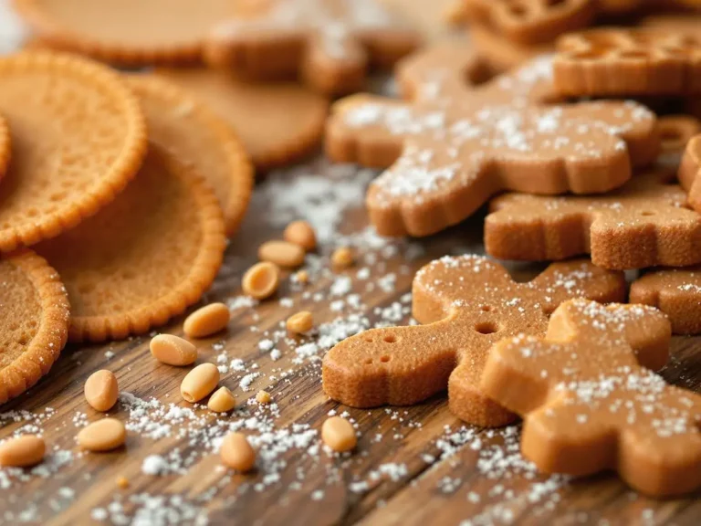 Ginger Snaps and Gingerbread Cookies with Powdered Sugar