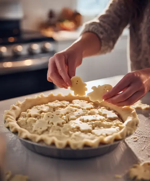 prep halloween pot pie modern kitchen