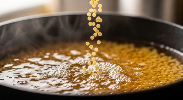 Adding acini di pepe to Italian Wedding Soup with Fall Vegetables