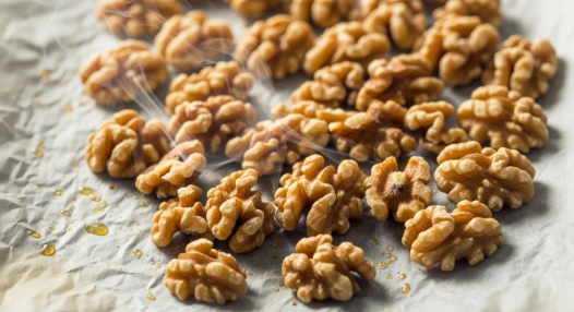 toasted walnuts for maple walnut shortbread cookies