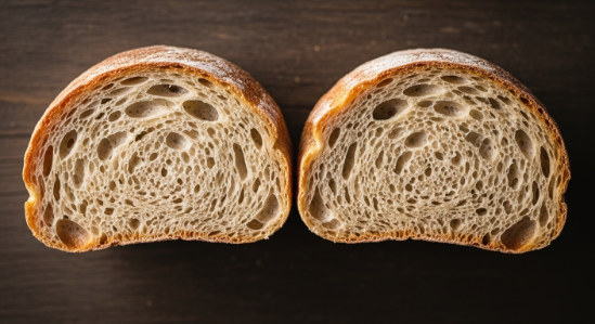 Pre-toasted bread halves to prevent soggy garlic bread