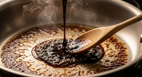 Deglazing caramelized onions without wine for French Onion Soup