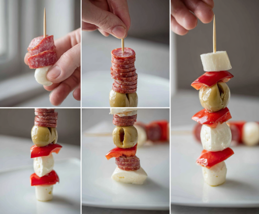 Skewered Salami Eyeballs 1