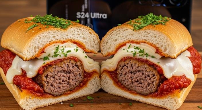 Hearty air fryer meatball subs ready to serve