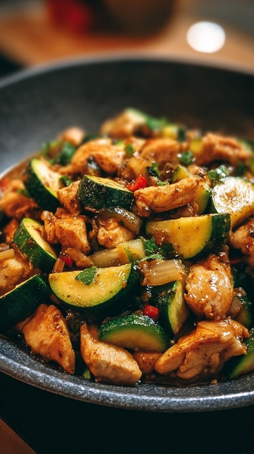 Chicken Zucchini Stir Fry