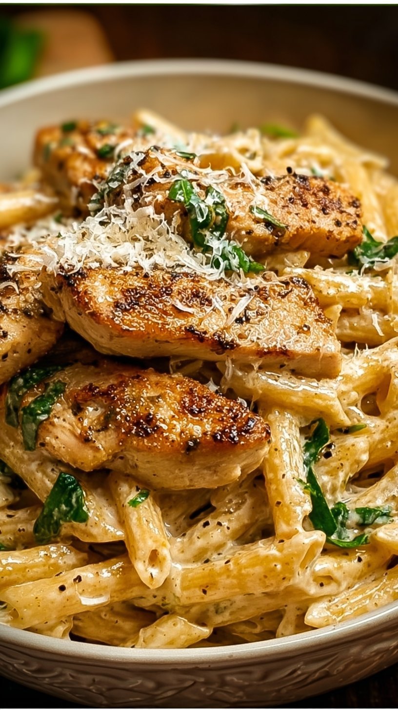 Creamy Garlic Parmesan Chicken Pasta