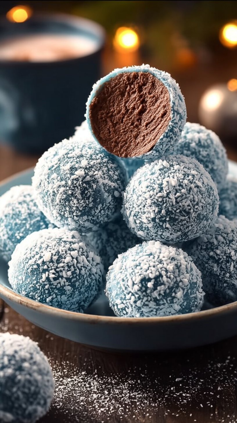 Blue Christmas Truffles