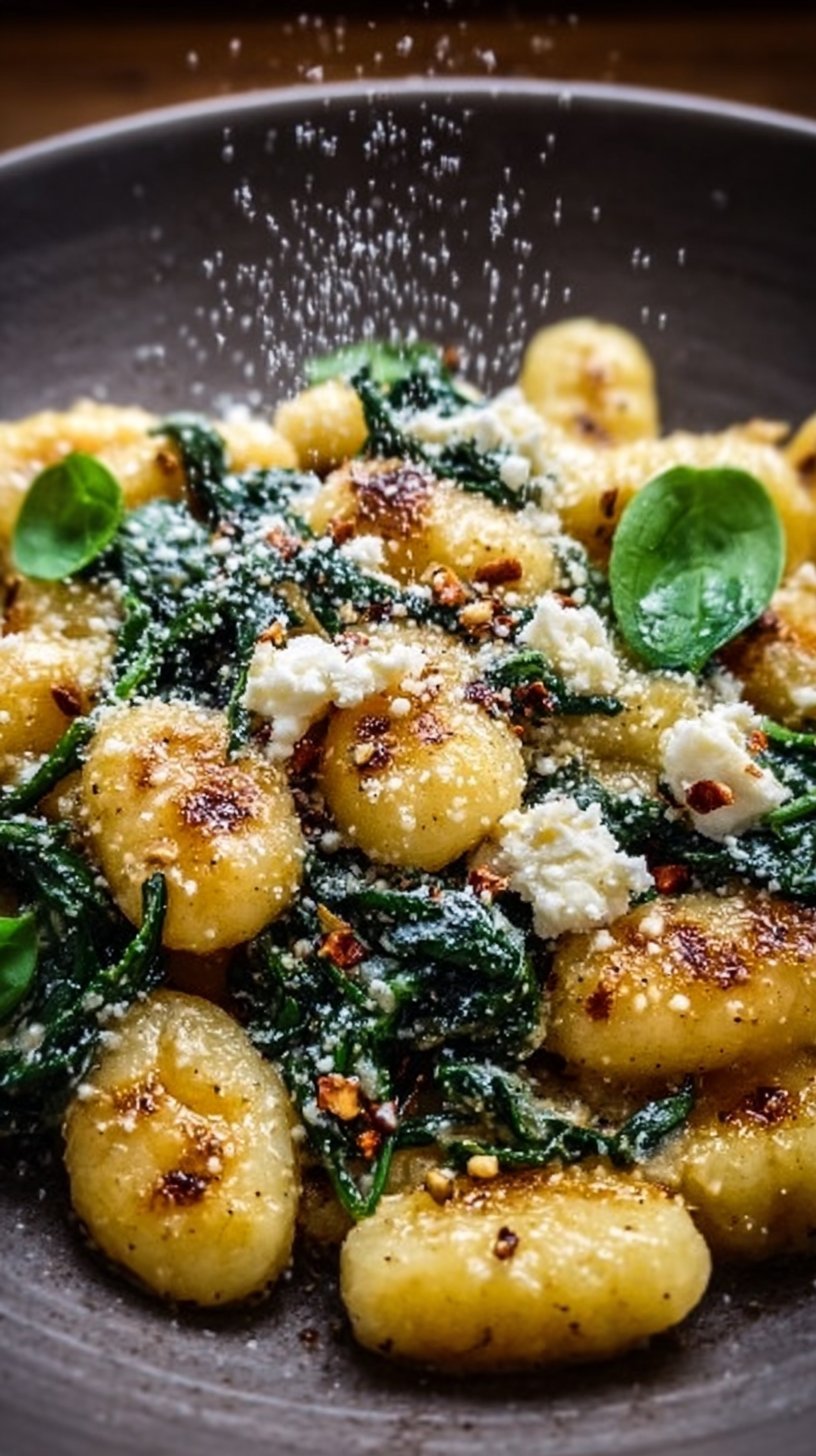Creamy Gnocchi with Spinach and Feta