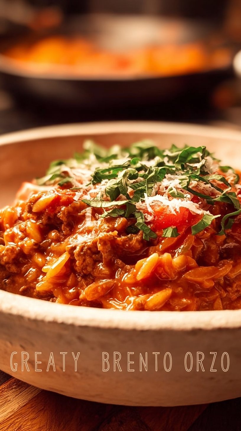 Ground Beef Orzo