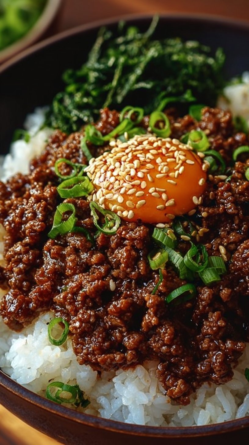 Korean Ground Beef Bowl