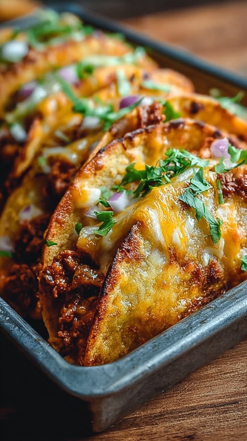 Oven-Baked Cheesy Tacos (Crispy & Loaded) You'll Love
