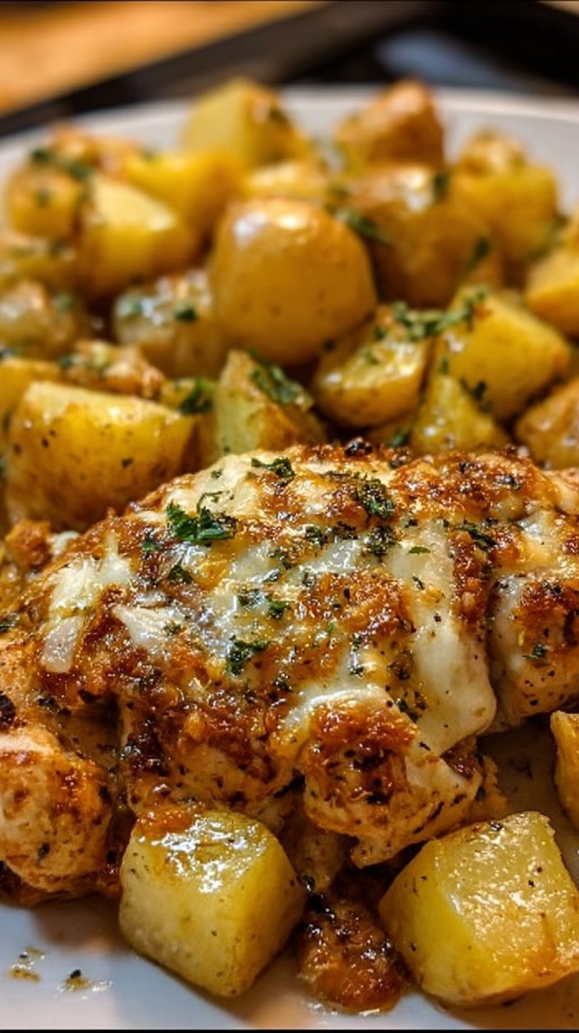 Garlic Parmesan Chicken and Potatoes