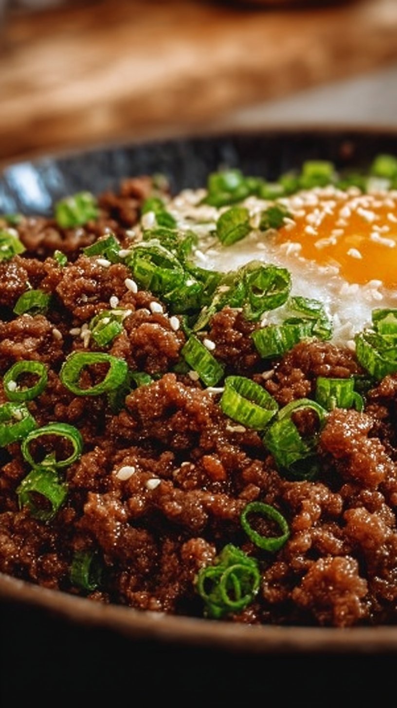 Korean Ground Beef Bowl