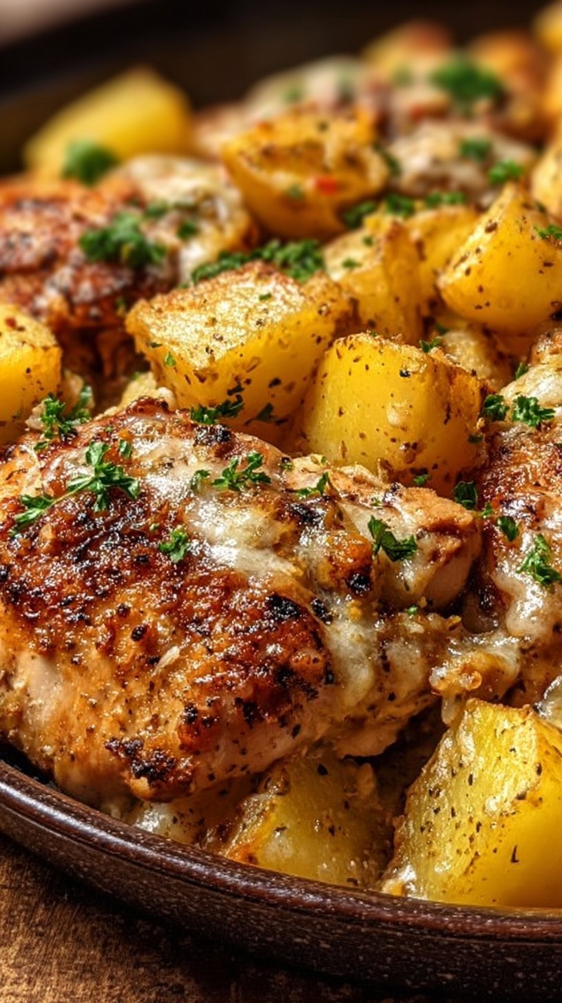 Garlic Parmesan Chicken and Potatoes