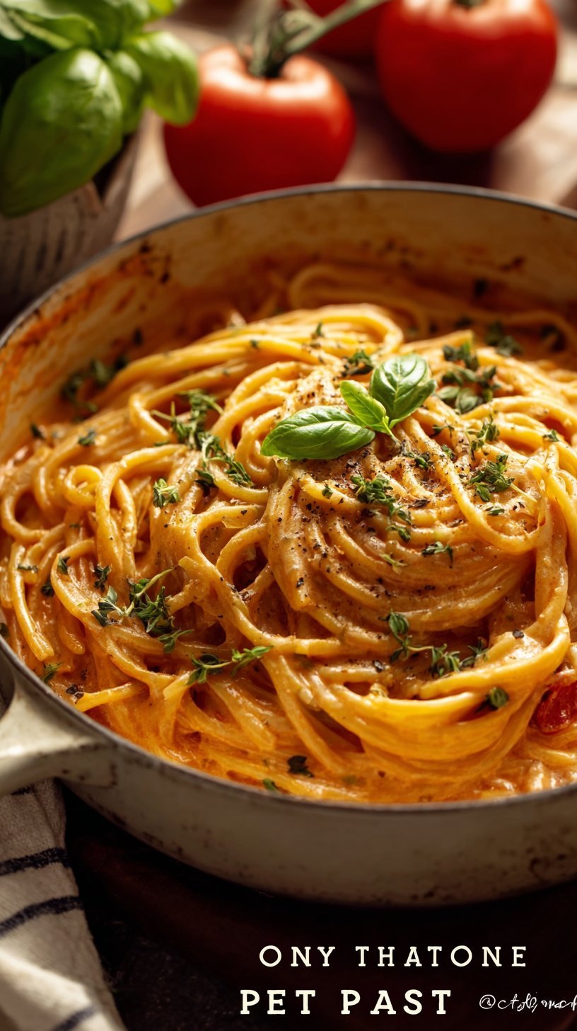 One-Pot Creamy Tomato Pasta That Breaks the "I Don't Have Time" Excuse