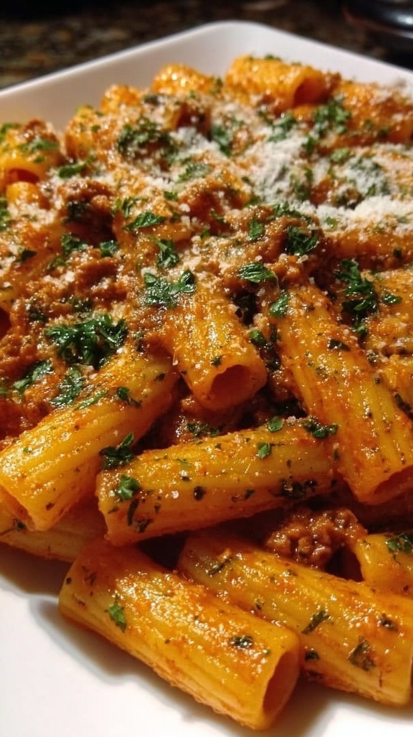 Creamy Spicy Italian Rigatoni