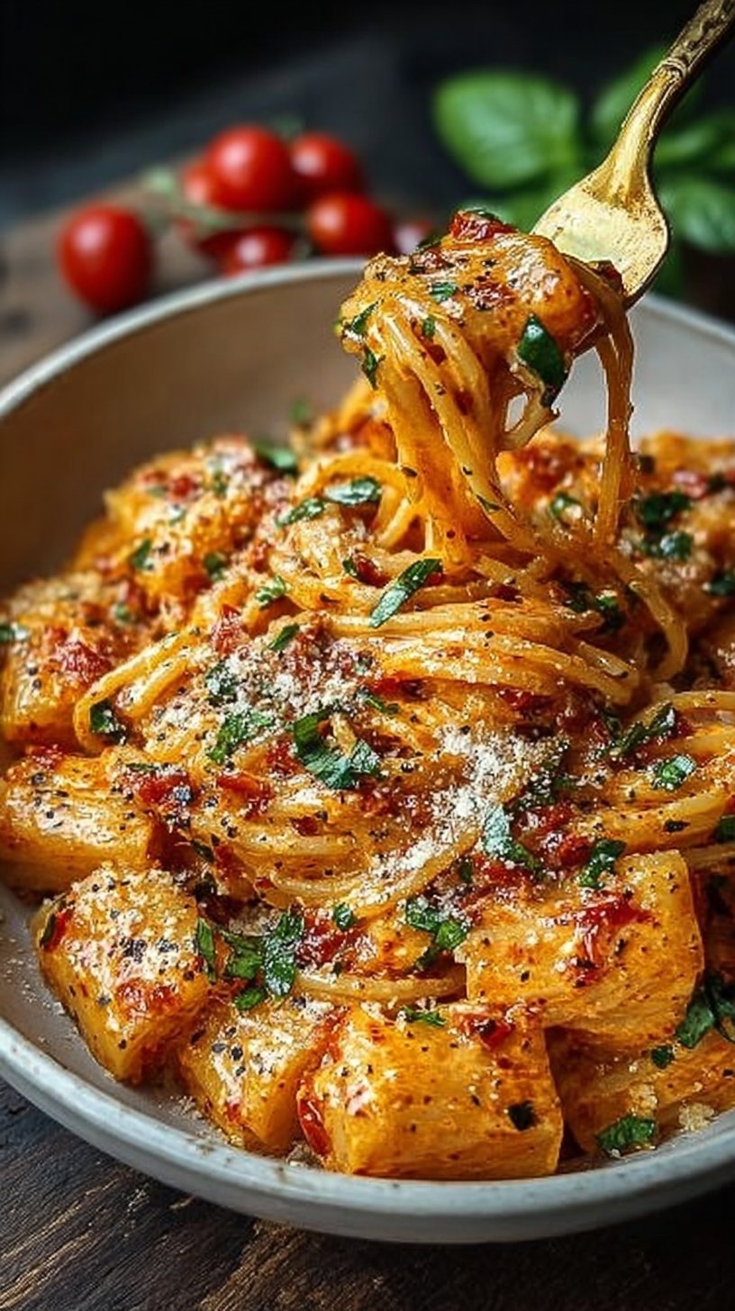 Creamy Tomato Garlic Pasta