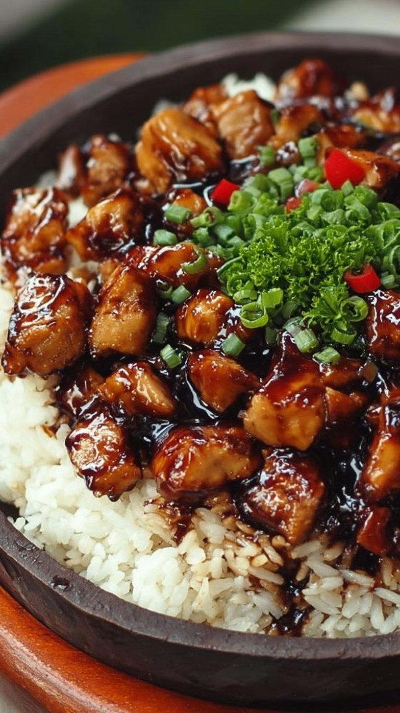 Honey BBQ Chicken Rice
