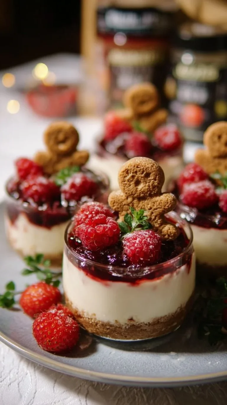 Delicious no-bake white chocolate cheesecakes garnished with chocolate shavings