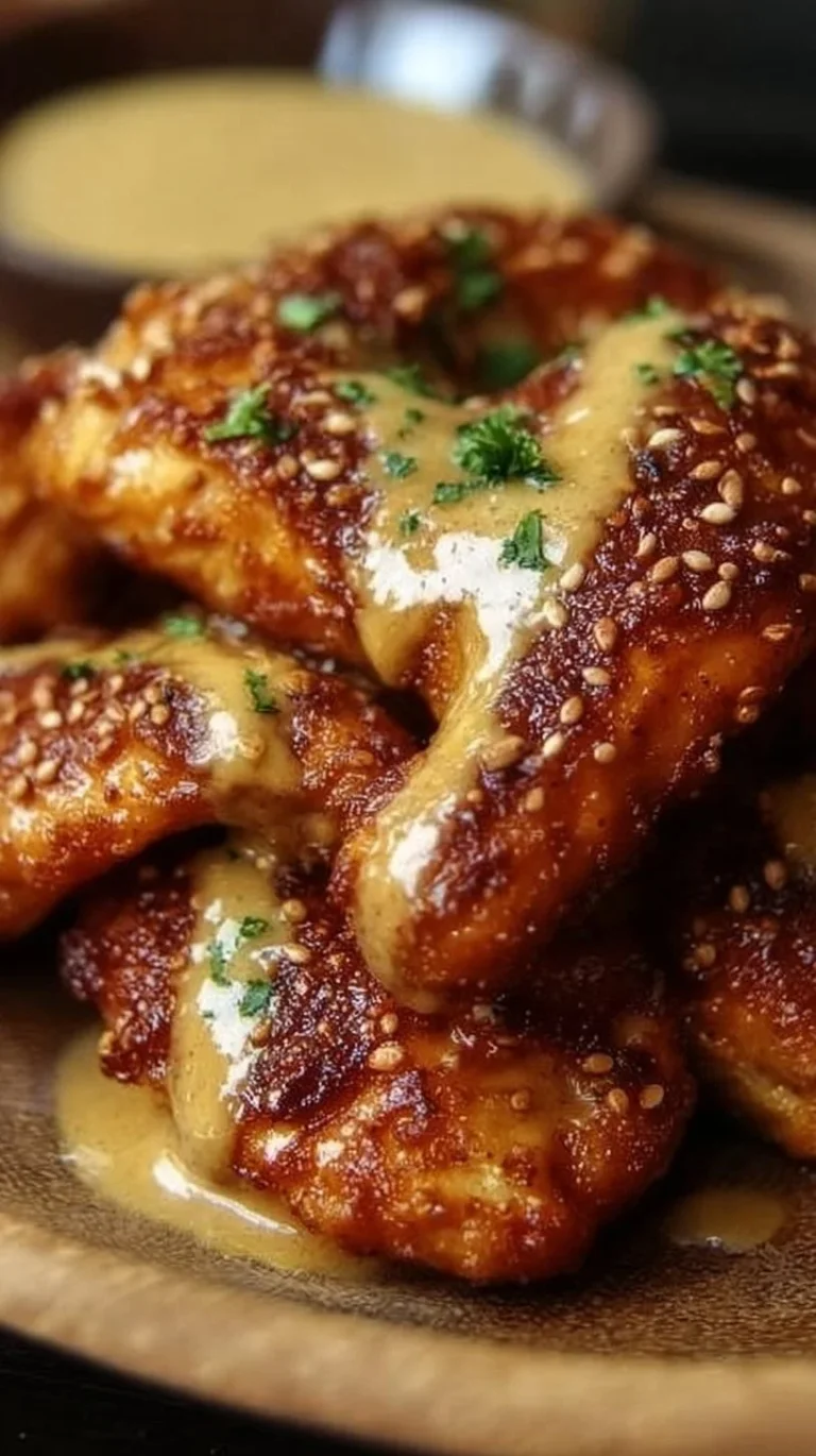 Tender pretzel chicken coated with crunchy pretzel crust, served on a plate.