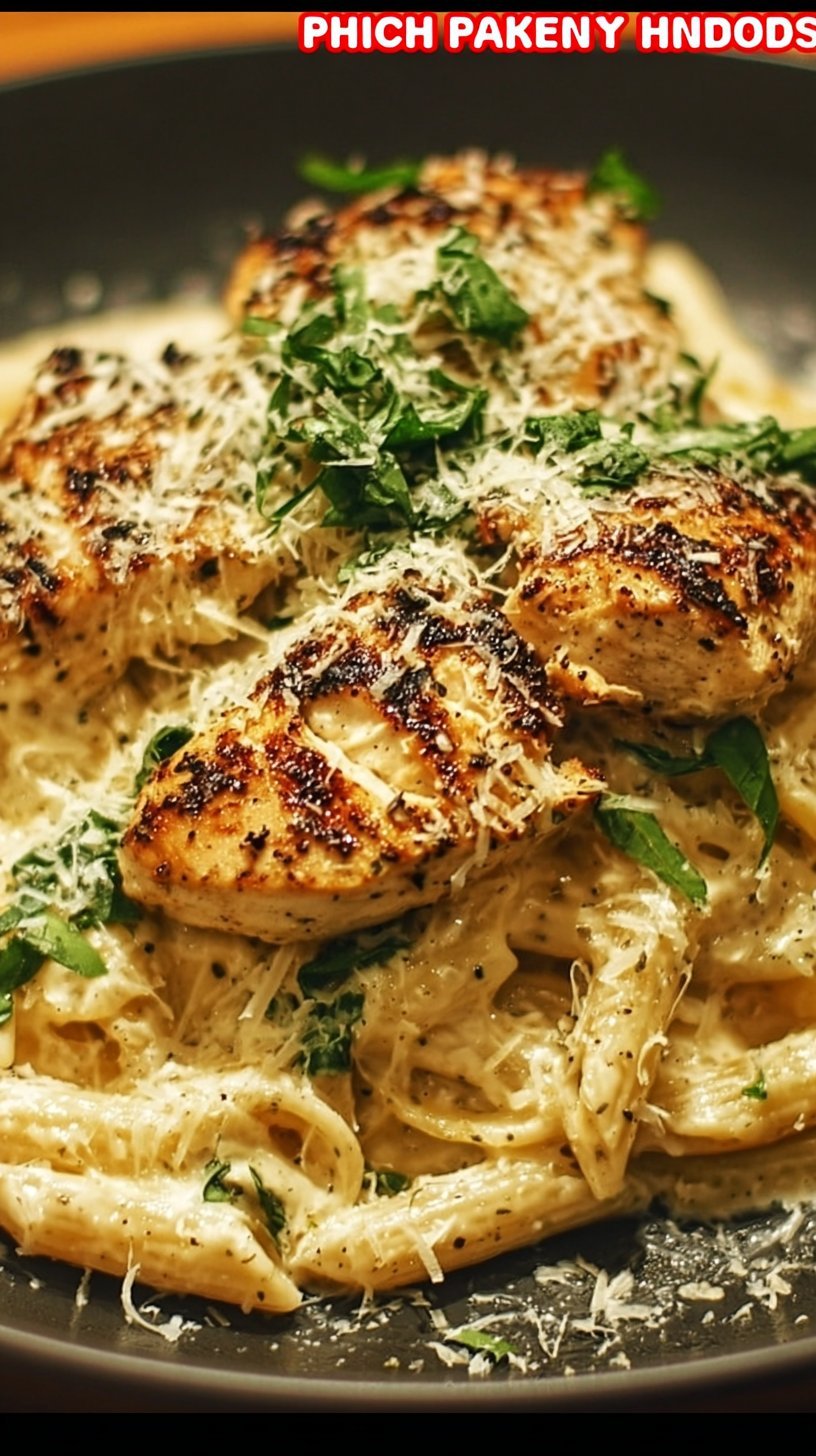 Creamy Garlic Parmesan Chicken Pasta