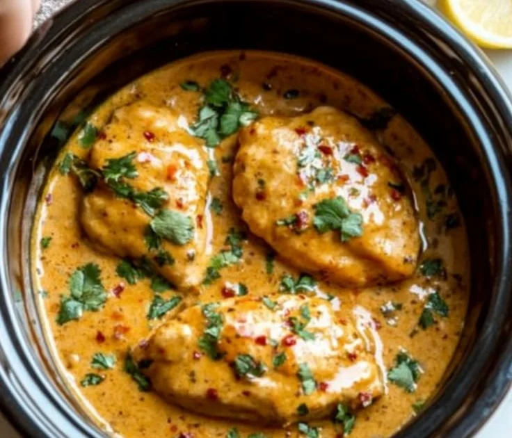 Crockpot Thai Peanut Chicken