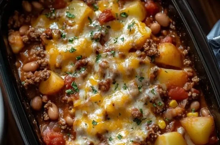 Slow Cooker Cowboy Casserole